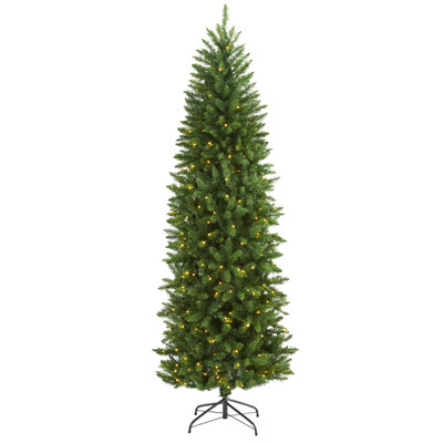 Lighted Artificial Pine Christmas Tree