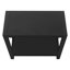 2 tables d'appoint en métal et en stratifié noir, idéales pour le stratifié à pieds dans la chambre à coucher