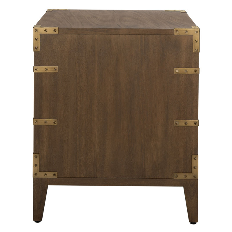 Lauretta 3 - Drawer 26" Nightstand, Brown