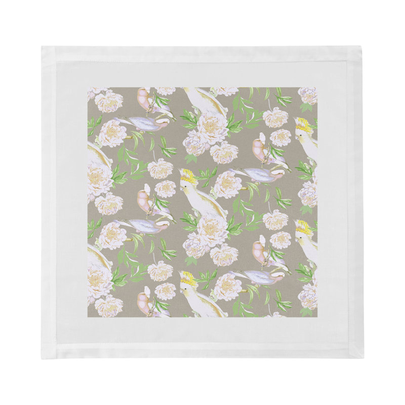 Peony Inspira Cotton Sateen Dinner Napkins, Breaker