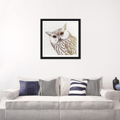 «The Intellectual Owl I», impression sur toile