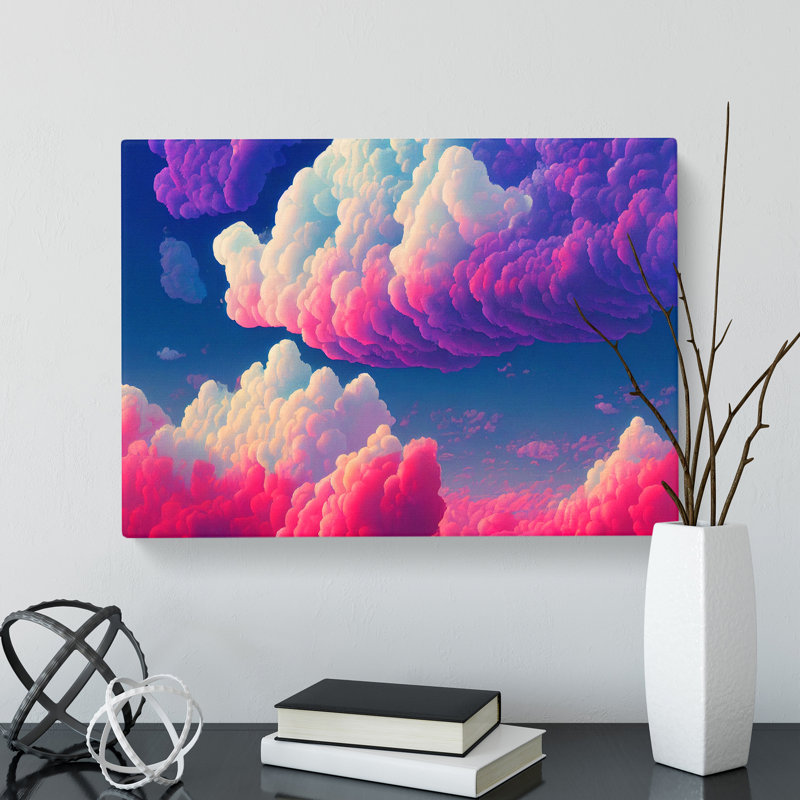 Fluffy Clouds Vol.5 - Wrapped Canvas, 50cm H x 76cm W x 3cm D