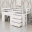 Lit mezzanine avec armoire intégrée et tablettes-1602181040