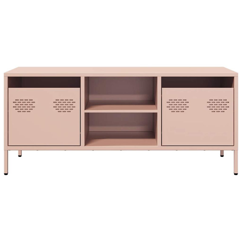 Aurra TV Stand for TVs up to 24", Antique pink and pink