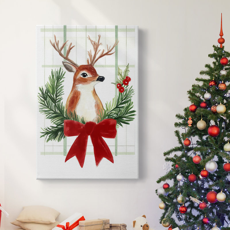 Art des Fêtes de Noël - Toile tendue avec châssis TG, H 48 po x l 32 po