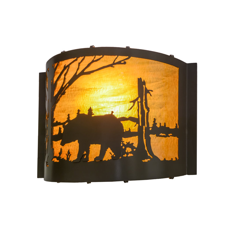 Rustic Lodge 1 - Light Flush Mounted Sconce