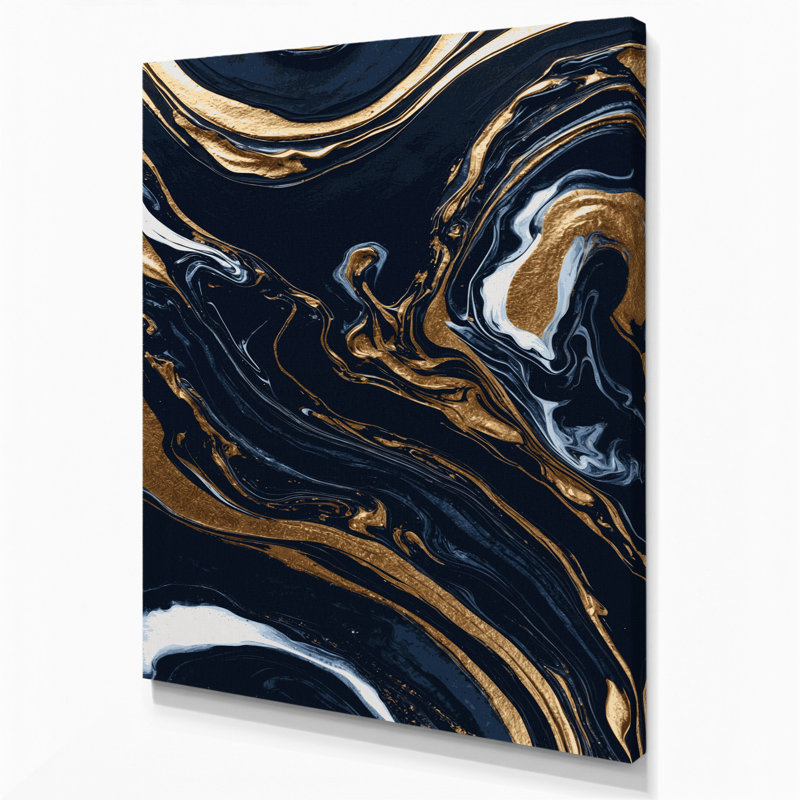Abstrait art fluide sur toile grise 89, H 30 po x l 20 po