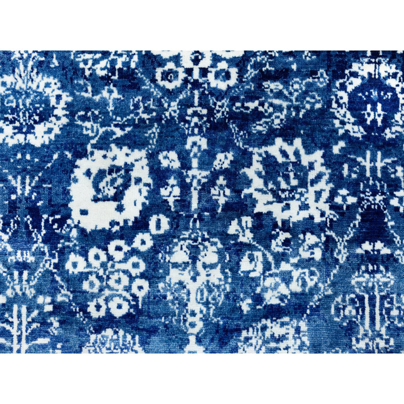 Tapis décoratif de noué à la main circulaire de conception unique 6 pi 2 po Chancler
