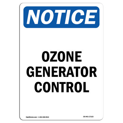 Ozone Generator Control Sign