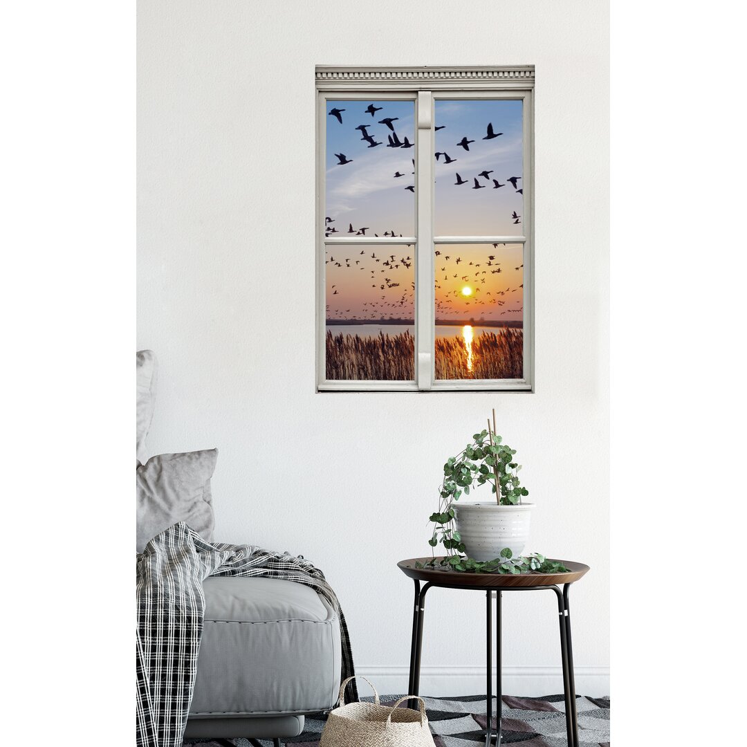 Wandtattoo High Bird Swarm Window