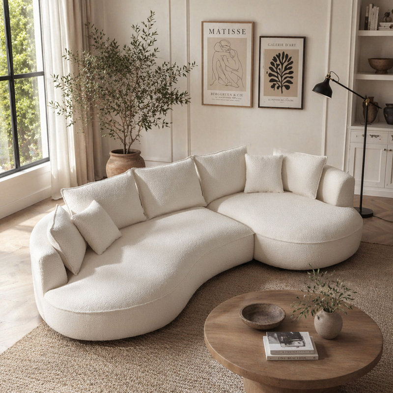 Curved Sofa With Ingenious Shape