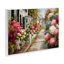 Plaque murale Faded Shutters & Bursting Blooms, design par Tina LeCour