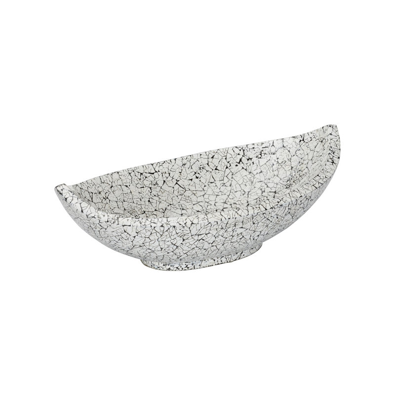 Long bol craquelé