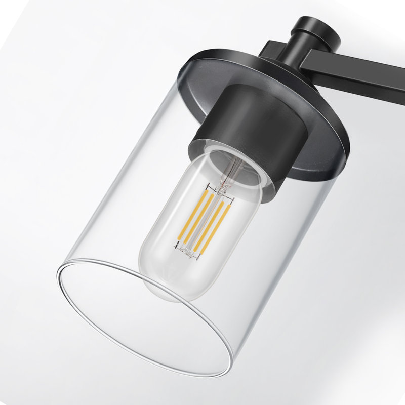 4-Light Class Shade Bathroom Vanity Lights