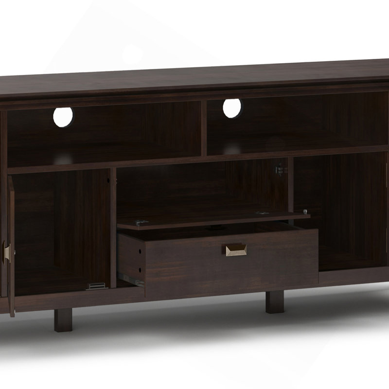 72" TV Media Stand - Tobacco Brown, Dark Brown