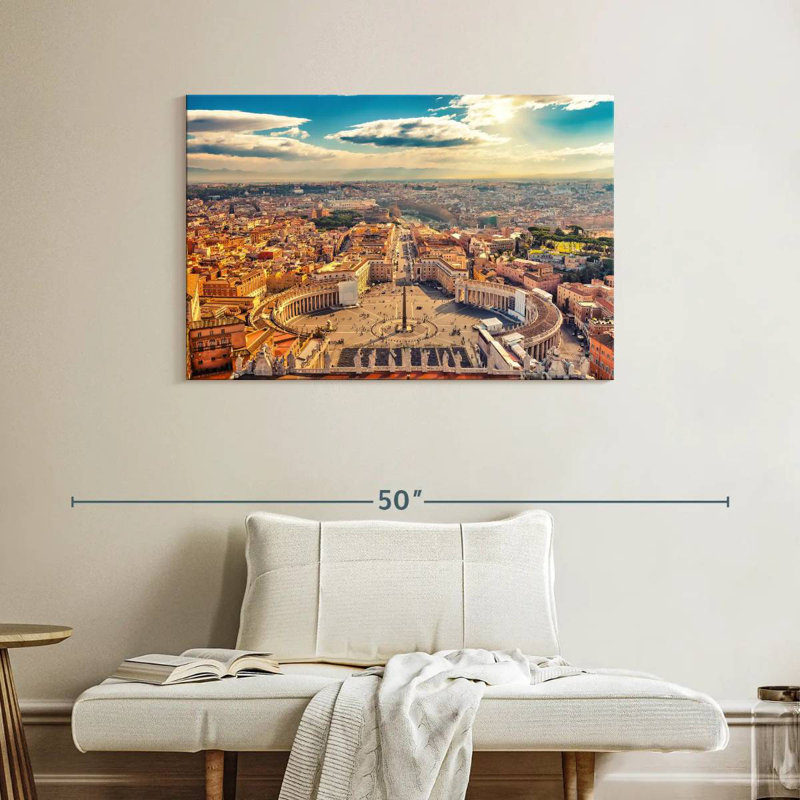 Sireci Sunny St. Peter's Square, 26" H x 39" W