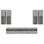 7 Piece TV Wall Cabinet Set with LED Lights-249440906-249440905