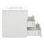 Meuble-lavabo 24 po avec lavabo, meuble-lavabo flottant à 2 tiroirs, meuble-lavabo mural avec lavabo en céramique-15352811