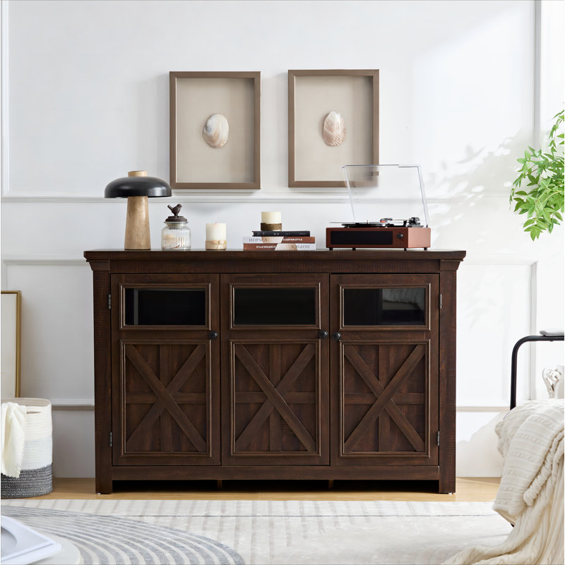 Meshayla 53 " L Bar Cabinet, Espresso