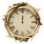 Horloge murale rustique en résine 14 po