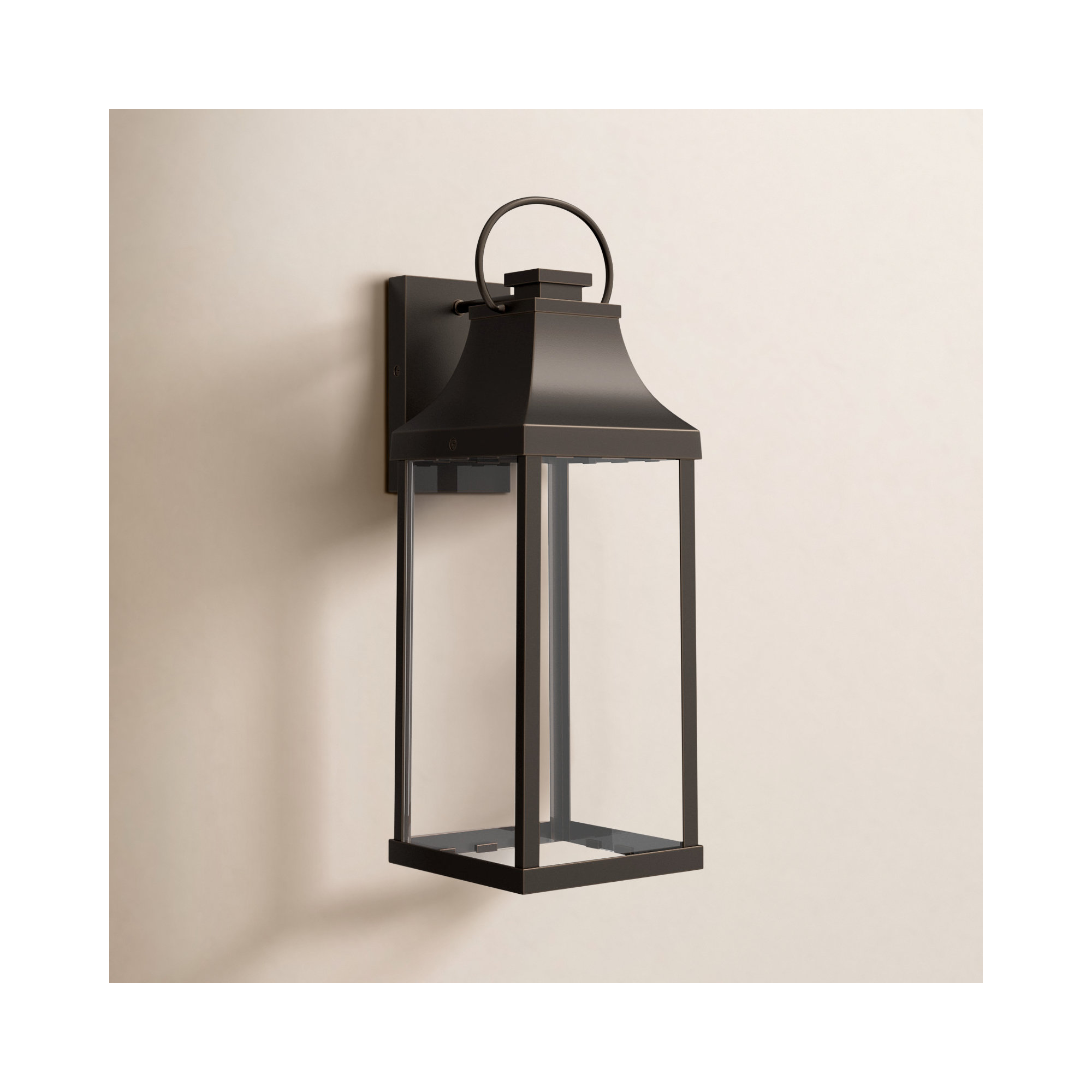 Parker Single Light Outdoor Wall Light, Oiled Bronze