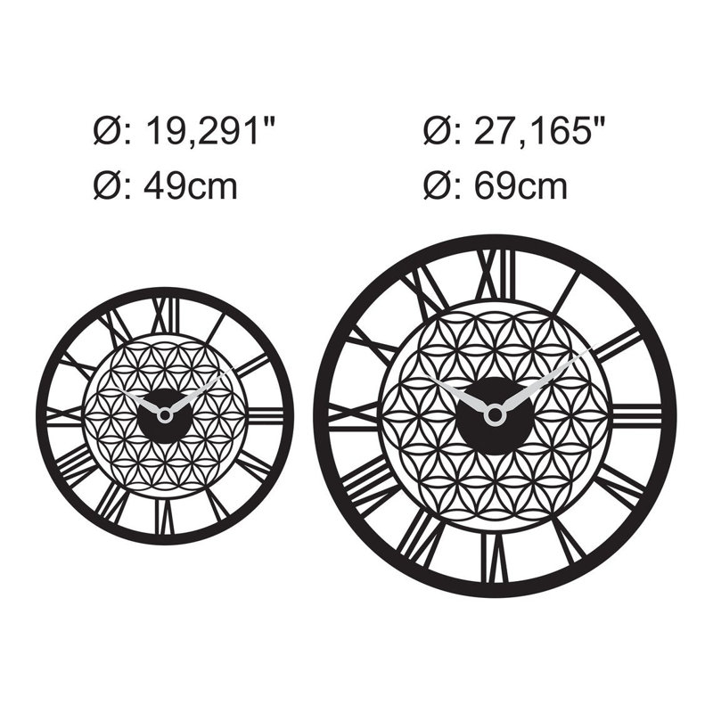 Buecker Metal Wall Clock