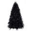 Arbre de Noël noir de 4 pi avec 150 lumières DEL, 666 pointes en PE + PVC pour la décoration d'Halloween et des Fêtes, structure à charnières avec support en métal stable-118094921