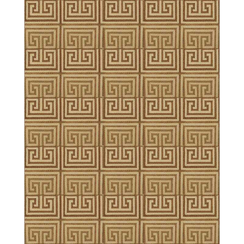 Abaca Collection Flatweave Jute Geometric Area Rug, Rectangle 10' x 14'
