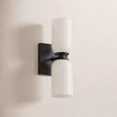 Nola 2 Light Steel Dimmable Armed Sconce