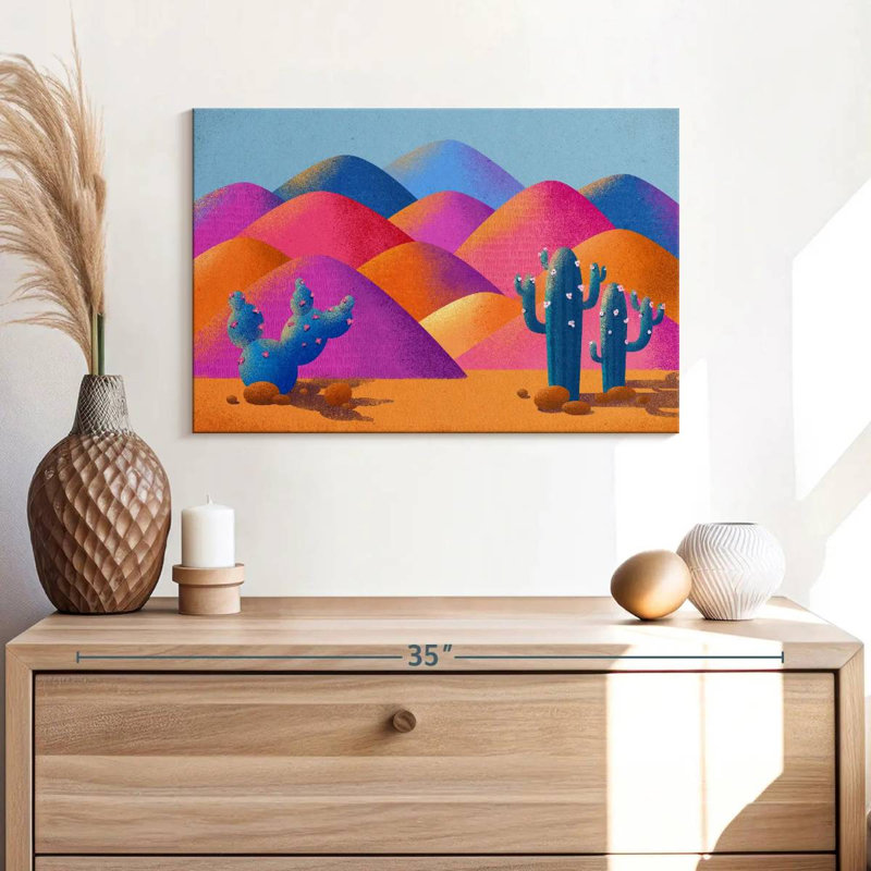 Harnek, désert vibrant de cactus Saguaro, H 16 po x l 24 po