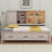 Cara Twin Size Lounge Daybed with Storage Shelves-818993788