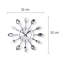 Mack Silver Cutlery Wall Clock for Kitchen - 32cm
