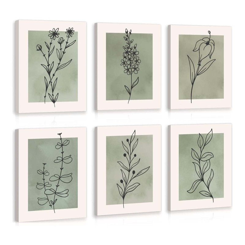 6 Piece Wrapped Canvas Print