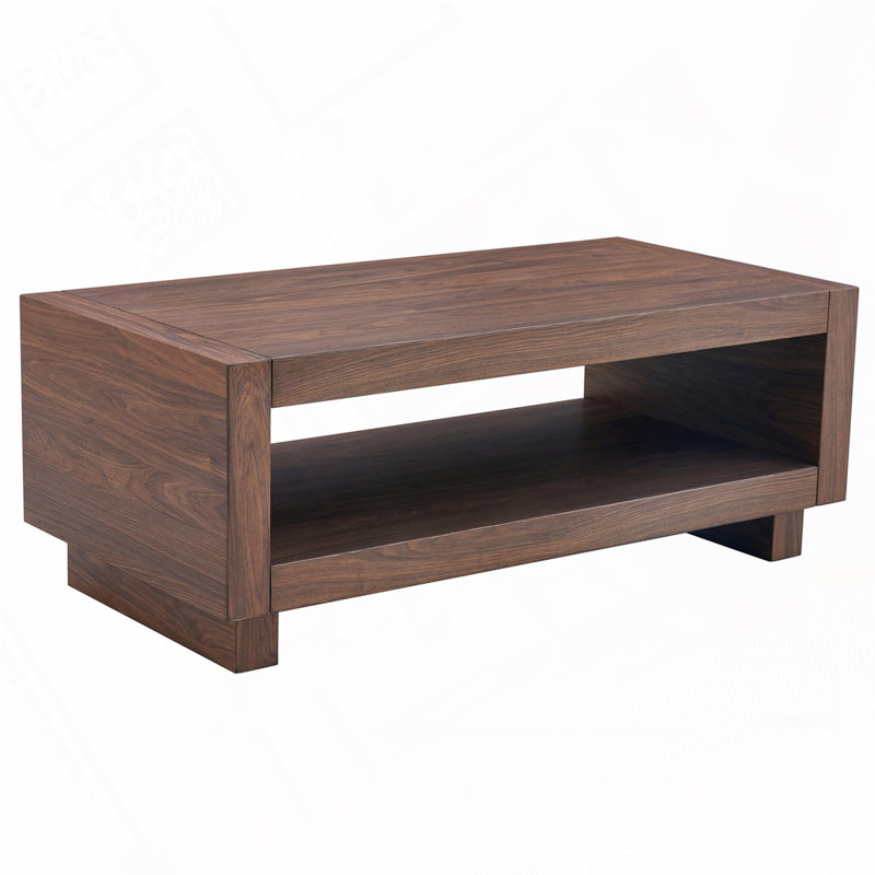 Table basse rectangulaire, Noyer