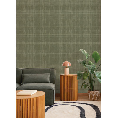 Papier peint Albin Moss Gridline