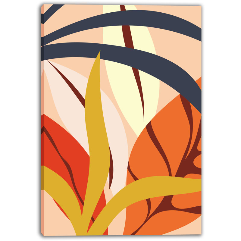 Art mural abstrait sur toile Vivid Tropics, H 24 po x l 16 po x P 1,5 po