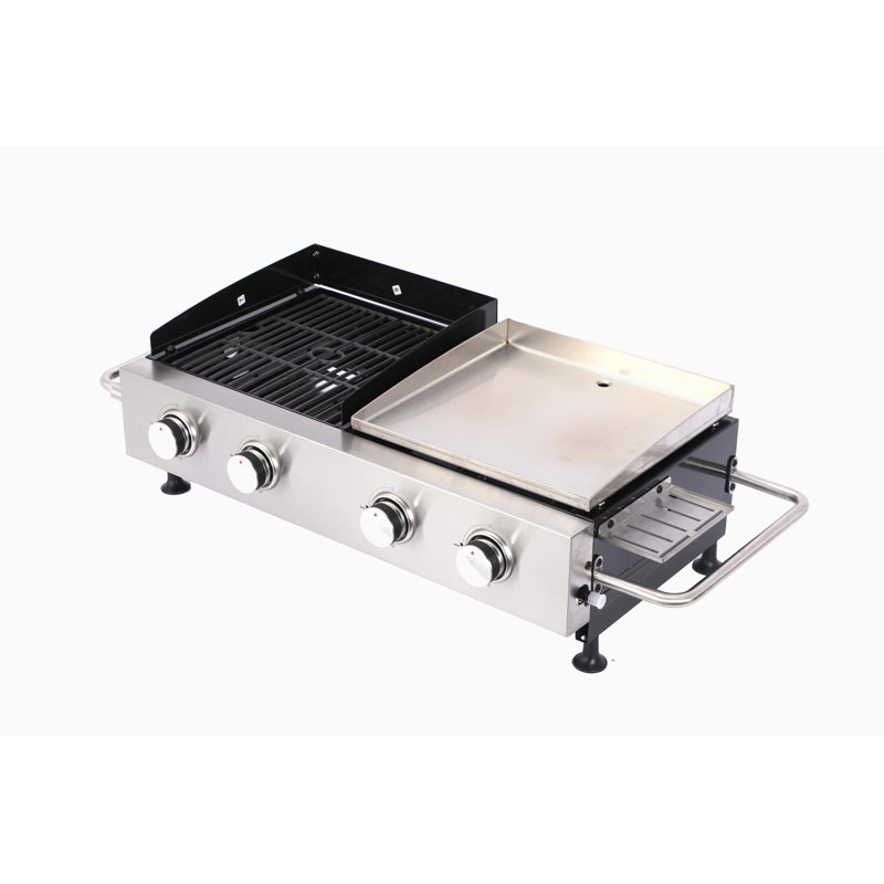 Barbecue au gaz 2 brûleurs et planches COMCHA