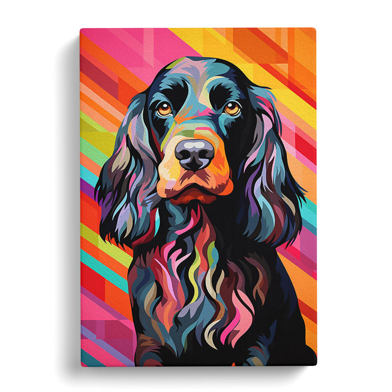 Cocker Spaniel Op No.2 - Wrapped Canvas, 76cm H x 50cm W x 3cm D