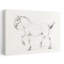 Cheval pas à pas classique rétro, art mural rétro-55225564