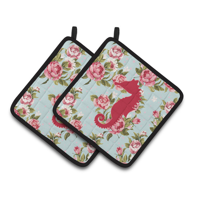 Cuisinier poignée east urban home hippocampe, Bleu