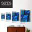 Impression sur toile «Invontract Blues II» - bois massif-1498642386-1498642384