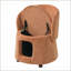 Fauteuil orange pour animaux avec coin caché, tabouret convertible, rangement et capacité de charge de 220 lb-131279298