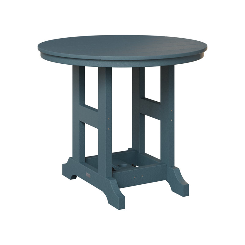Table de salle à manger à hauteur de comptoir ronde de 38 po Berlin Gardens Garden Classic, H 35,5 po x l 38 po x P 38 po