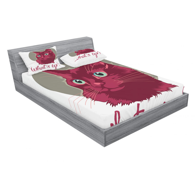 Microfiber Sheet Set, Queen Sheet Set with Fitted Sheet