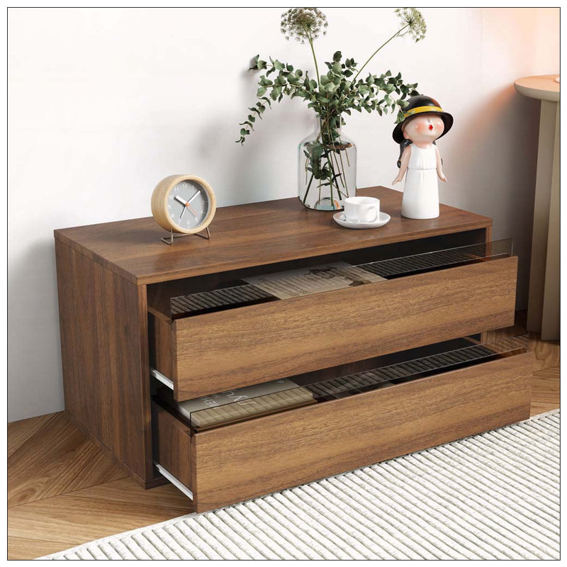 Armoire de rangement murale empilable avec 2 tiroirs