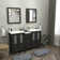 Arroyos 60'' Double Bathroom Vanity with Ceramic Top with Mirror