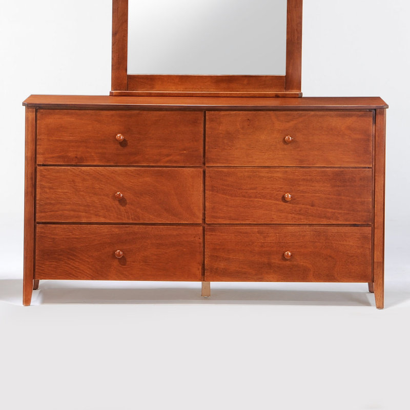 Commode double 6 tiroirs Brancaster, Cerisier