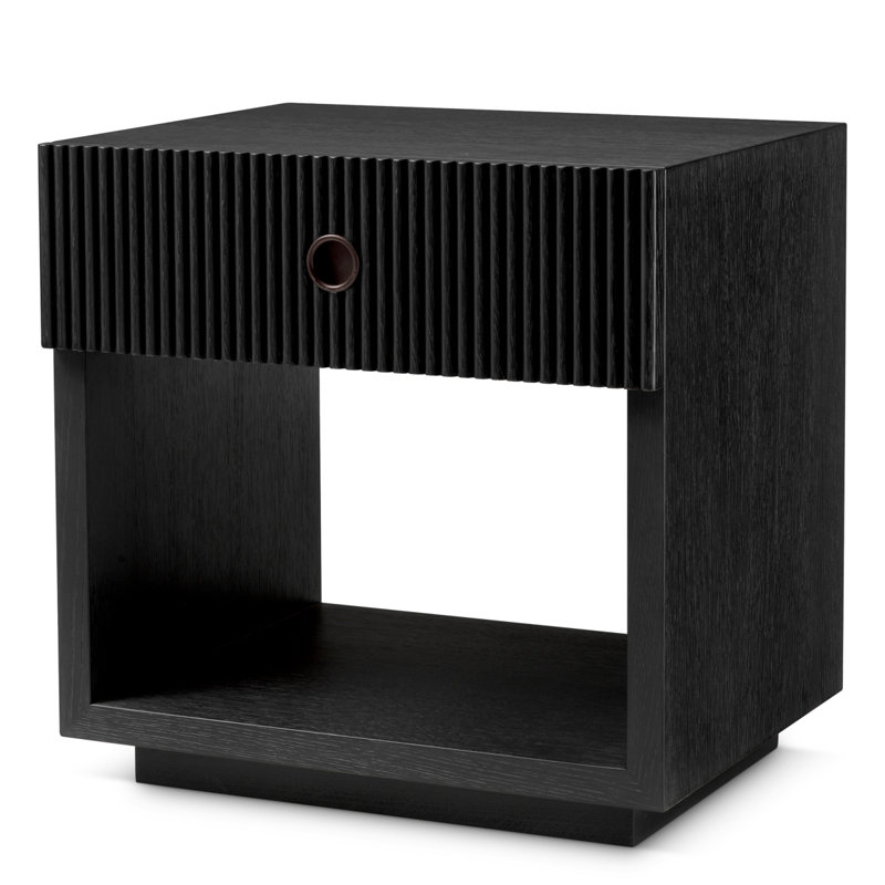 Nightstand Dimitrios, Charcoal Oak