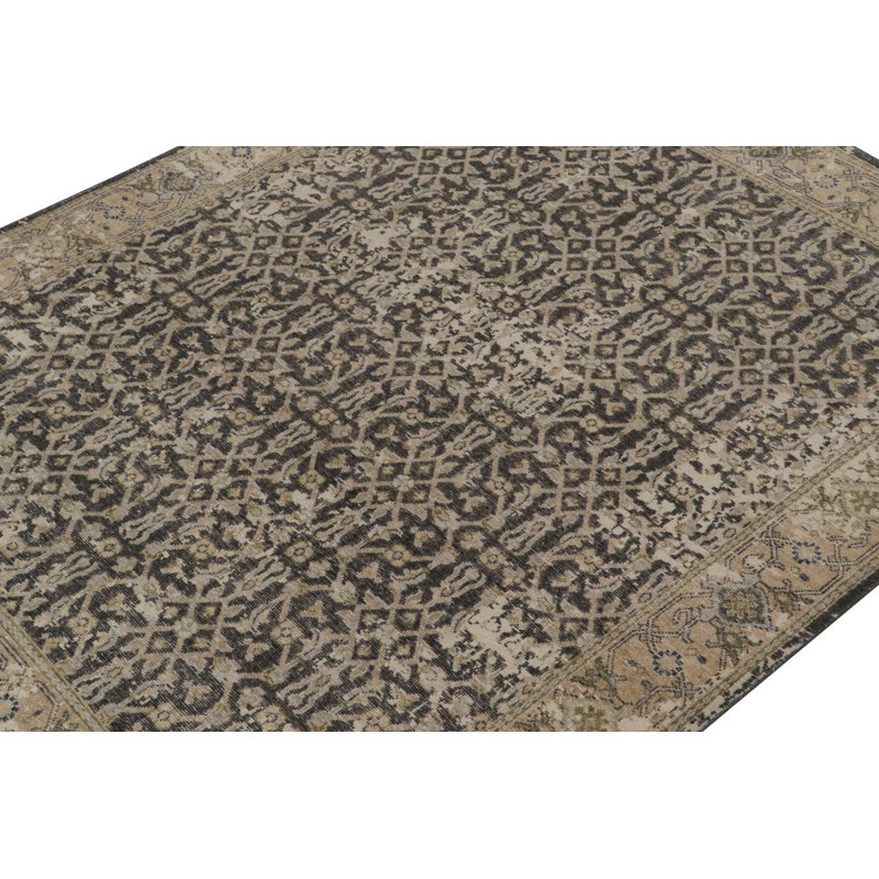 Distressed Homage Handmade Kilim Wool Geometric Area Rug, Runner 2'6" x 10'