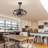 Modern Enclosed Ceiling Fan Indoor with Remote Control and Bladeless Rust Industrial Ceiling Fan Light Kit